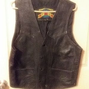 Men's leather vest